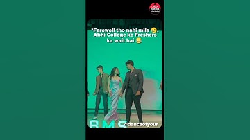 School ka farewell tho nahi mila 🥲 #shorts #college #class12 #farewell #freshers #trending #dance