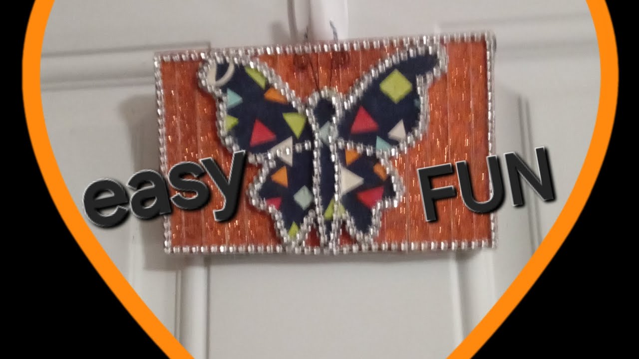 Diy Butterfly Plaque Craft 