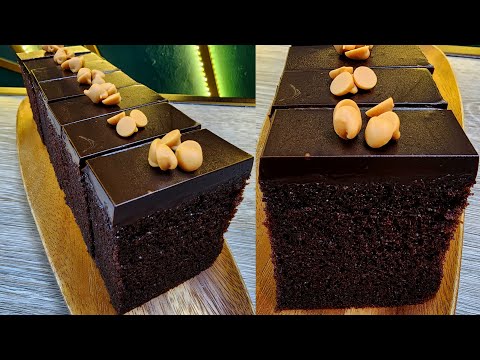 KEK COKLAT MOIST KETAGIH VIRAL | Tips Kek Moist Lembut & Cantik Ganache | Chocolate Moist Cake