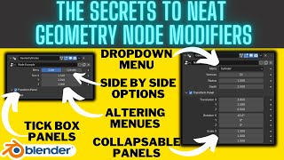 Blender Tips For Clean Geometry Node Modifiers!