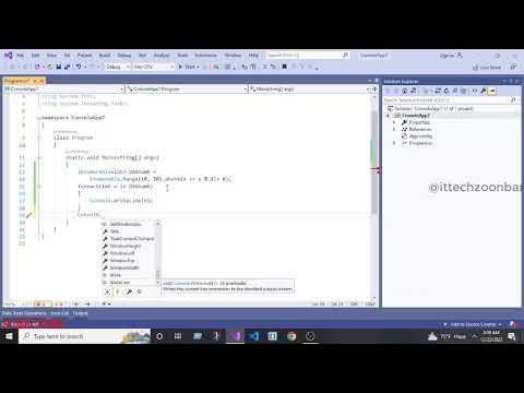 C Sharp Program to Print Odd Numbers in a Given Range |C# Basics for ...