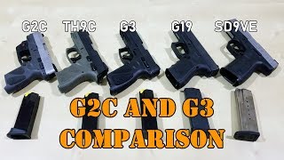 Taurus G2C G3 TH9C Glock 19 Smith Wesson SD9VE Comparison JamesBondJB007 taurusfirearms