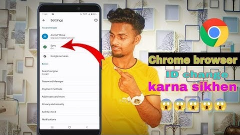 chrome browser par gmail id kaise change kare //how to change email id in chrome browser #2023