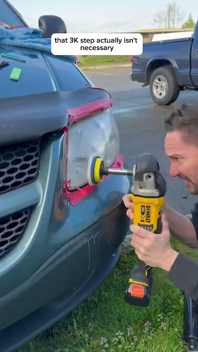 Restoring a vehicles headlights! Headlight restoration done right! #autodetail #cardetail