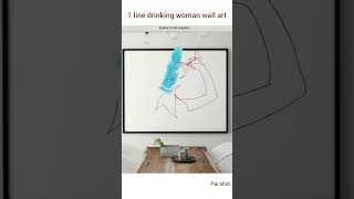 1 line drinking woman using python turtle #creative #shorts #satisfying