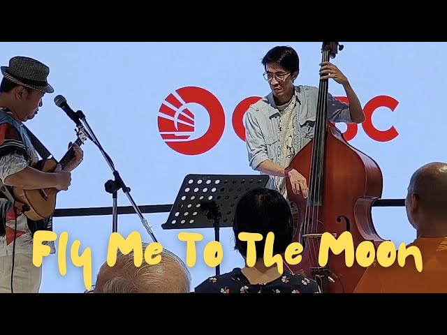 Fly Me To the Moon - Daniel Purnomo Ukulele, Fabian Lee Bass Live Music Jazz Singapore class=