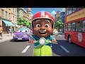 Scooter Song for Kids 🛵 | Scooter in Street Traffic Adventure | Nursery Rhymes &amp; Baby Songs