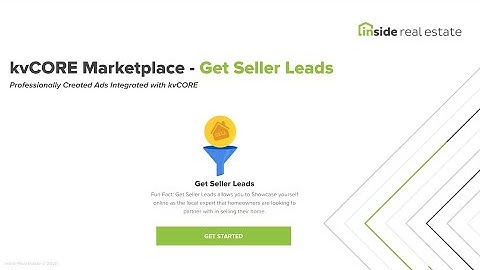 kvCORE Marketplace - Get Seller Leads - kvCORE