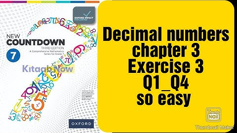 oxford new countdown book 7 third edition | chapter 3 | exercise 3 | Q1 _Q4 | easily solved