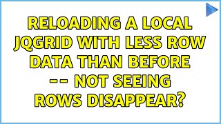 Reloading a local jqGrid with less row data than before -- not seeing rows disappear?