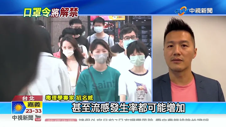 "口罩令"要解除了 2條件外"全免戴" 很快上路?!│中視新聞 20220922 - 天天要聞