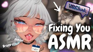 ASMR 🩵 Nurse Fixes Your Brainrot ♥ Latex Gloves ♥ Medical Roleplay ♥ Personal Attention | VRChat