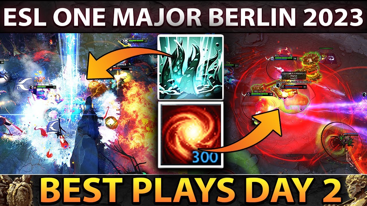 Dota 2 Best Plays of ESL ONE Berlin Major - Playoffs Day 2