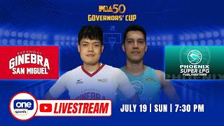LIVE: BARANGAY GINEBRA vs PHOENIX | PBA SEASON 50 GOVERNORS' CUP | JULY 19, 2026