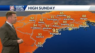 Hazy, hot and humid weekend