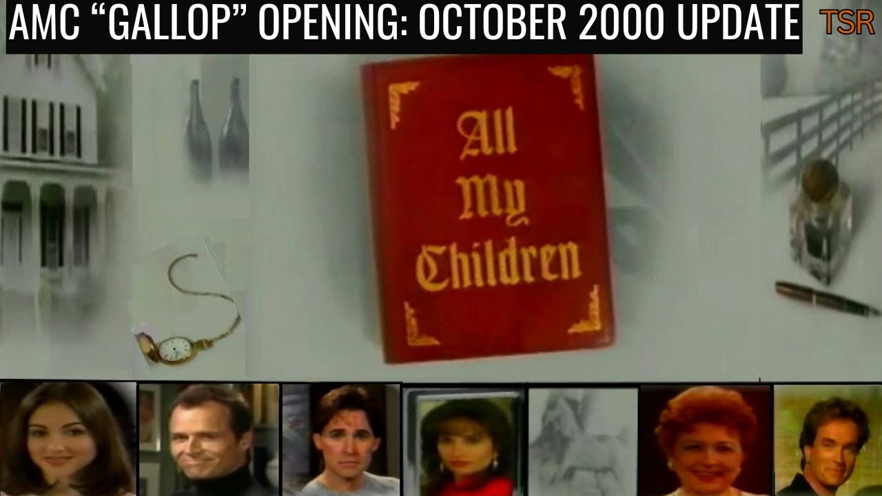 All My Children "Gallop" Opening, October 2000 Updates: New Faces For Jake & Bianca Plus Bye, Scott
