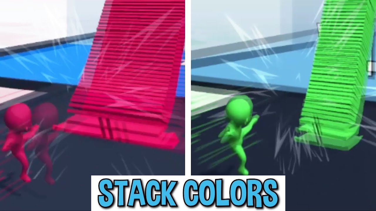STACK COLORS – GAMEPLAY – NEW FUNNY GAME ON ANDROID !