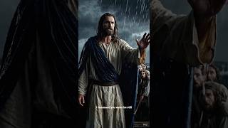 Jesus calmed the waters with a word