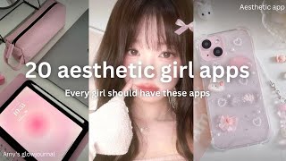 15 Must-Have Aesthetic Apps for iPhone & iPad 📱🌸#aestheticapps #girls #ilad #phone #glowup 