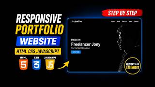 Build a Responsive Portfolio Website | HTML CSS JavaScript Tutorial (Step-by-Step)