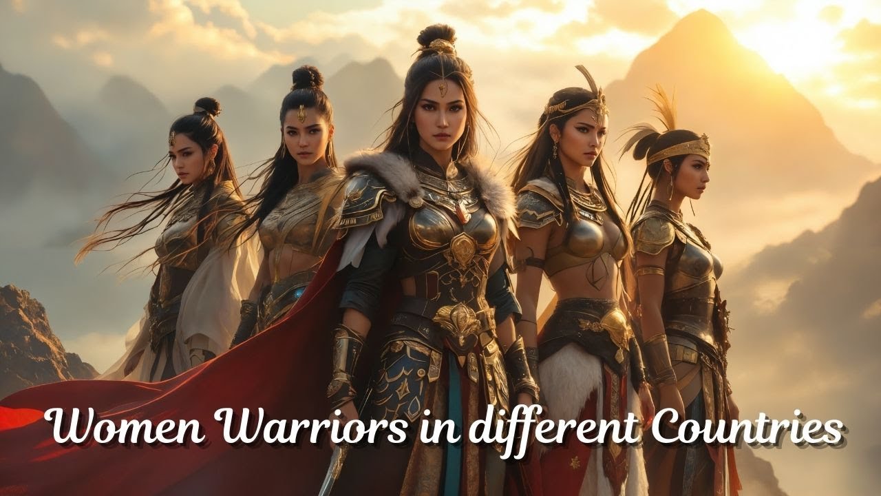 Asking AI To Create Women Warriors in different countries!