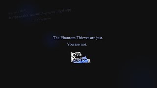 Persona 5 but it's an Anti-Piracy Message