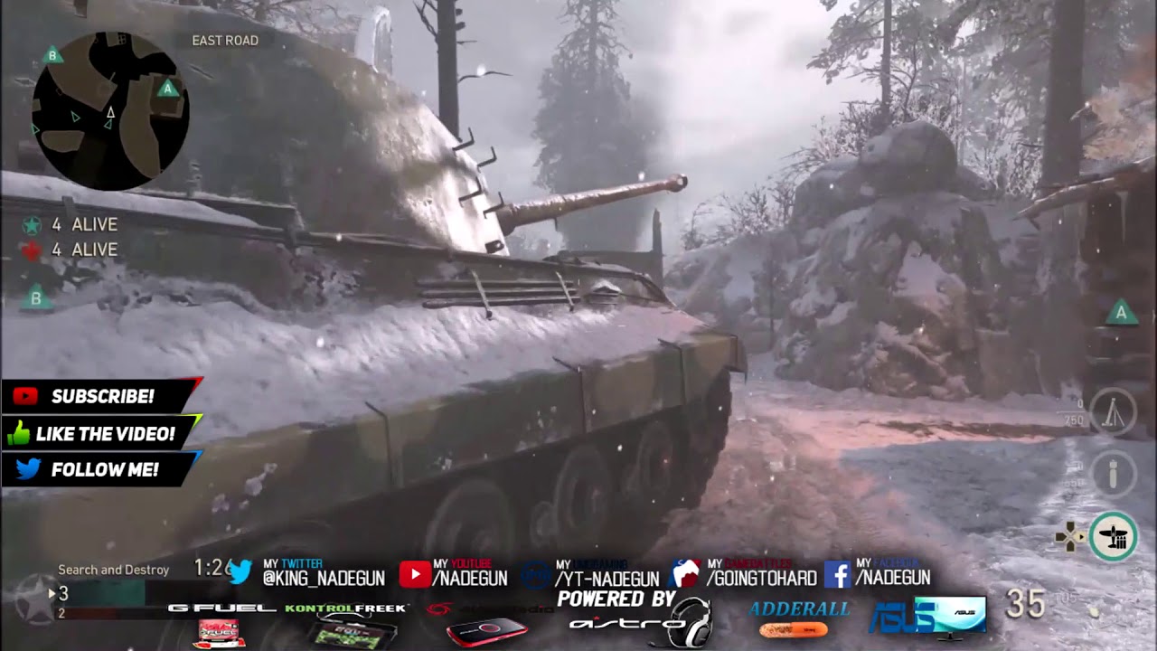 COD WWII - UMG / GB SnD 4v4 Ardennes Forest Competitive Match (WWII SnD)