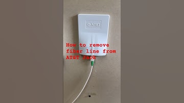 How to remove AT&T fiber line from jack.  Bgw320 internet #jack #fiber #internet