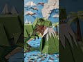 Everything Breaks Again 💥🦖 #shorts|  Paper Art Stop-motion by WOOHA