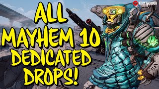 Borderlands 3 ALL NEW MAYHEM 6-10 Weapons Dedicated Drop locations/Guide
