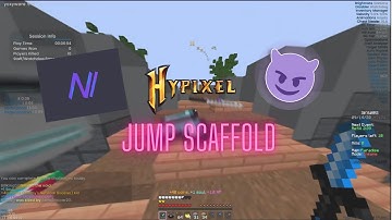 Jump Scaffold ON HYPIXEL FT. NOVOLINE.LOL