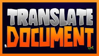 How to translate any document and keep formatting | Fast and easy | Quick tips