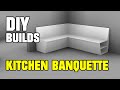 DIY Kitchen Storage Bench Banquette