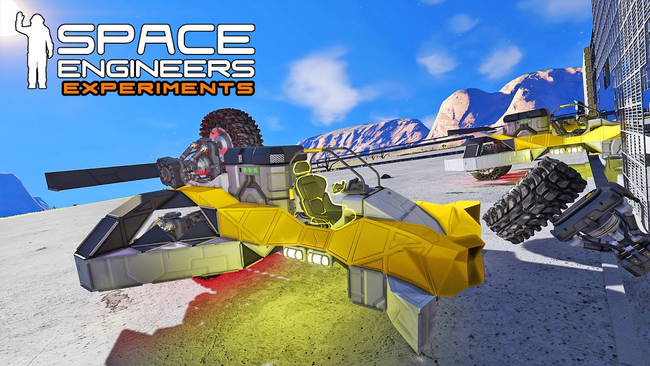 Space Engineers Experiments: Crash Testing With Different Types Of Walls