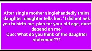 After single mother singlehandedly trains daughter through school, daughter tells her... #parenting