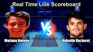 Mariano Navone vs Valentin Vacherot Live Score - ATP Miami, USA Men Singles