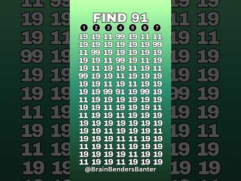 Test Your COGNITIVE Brain Skills With This FAST Number Game! #shorts