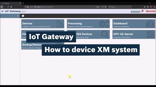 Bosch Rexroth IoT Gateway: Connection embedded control system XM