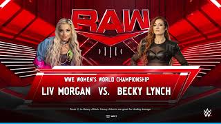 WWE 2K24| Liv Morgan VS Becky Lynch| Women's Title Match|PS4 Gameplay & Video#wwe#trending#subscribe