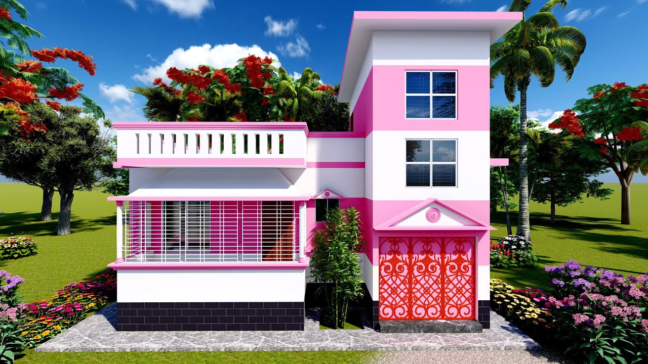 Lomba Jaygay 3 Room House Design. ৩ বেডরুমের বাড়ির ডিজাইন ও খরচ ।