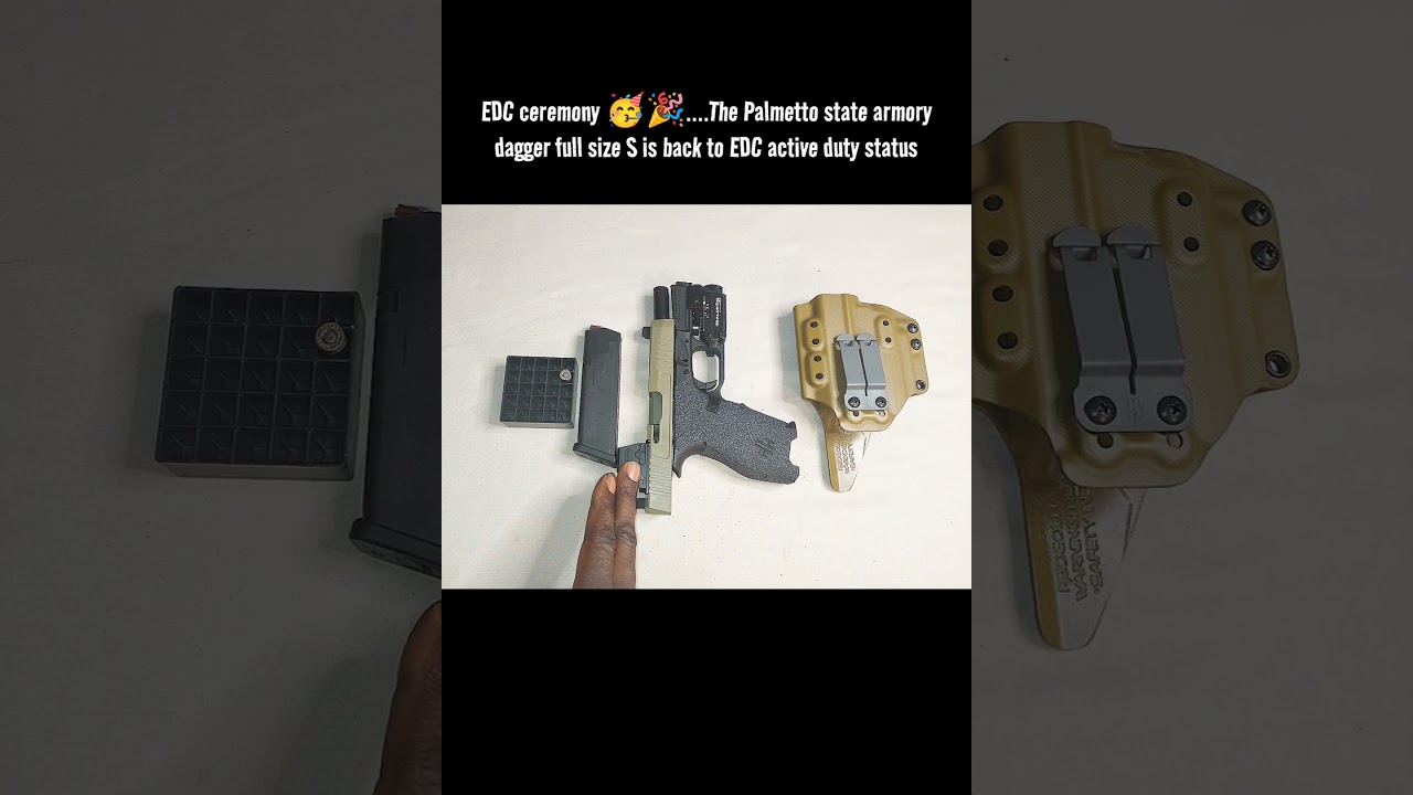 The palmetto state armory dagger full size S is back to EDC active duty status...