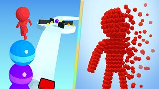 Stack Rider Vs Pixel Rush New Levels Mobile Gaming Walkthrough Pro Game Alltrailers iOS UMDR50