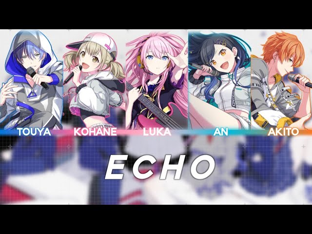 ECHO | Vivid BAD SQUAD × Megurine Luka【KAN/ROM/ENG】Lyrics Color