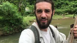 Spear Fishing with GUN MADE BY CHILDREN! (Travel Laos - 2021)