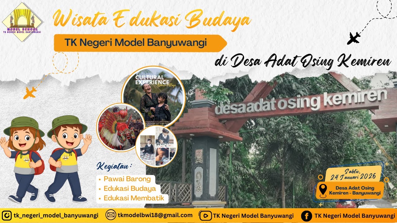 Wisata Edukasi Budaya | TK Negeri Model Banyuwangi | di Desa Kemiren 
