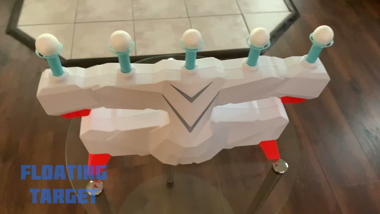 Kjs plays with a toy called Floating Target