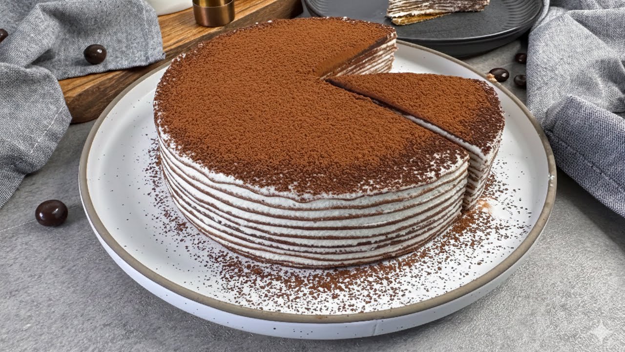 Блинный торт ТИРАМИСУ ♡ Тает во рту! Идеальный десерт из блинов.