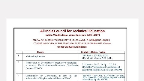 PMSSS Calendar of Events - HSC (10+2) Round 1/Choice-filling Date/Selection list & Merit List Date.
