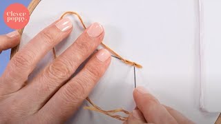 How to do chain stitch I Beginner Embroidery Techniques