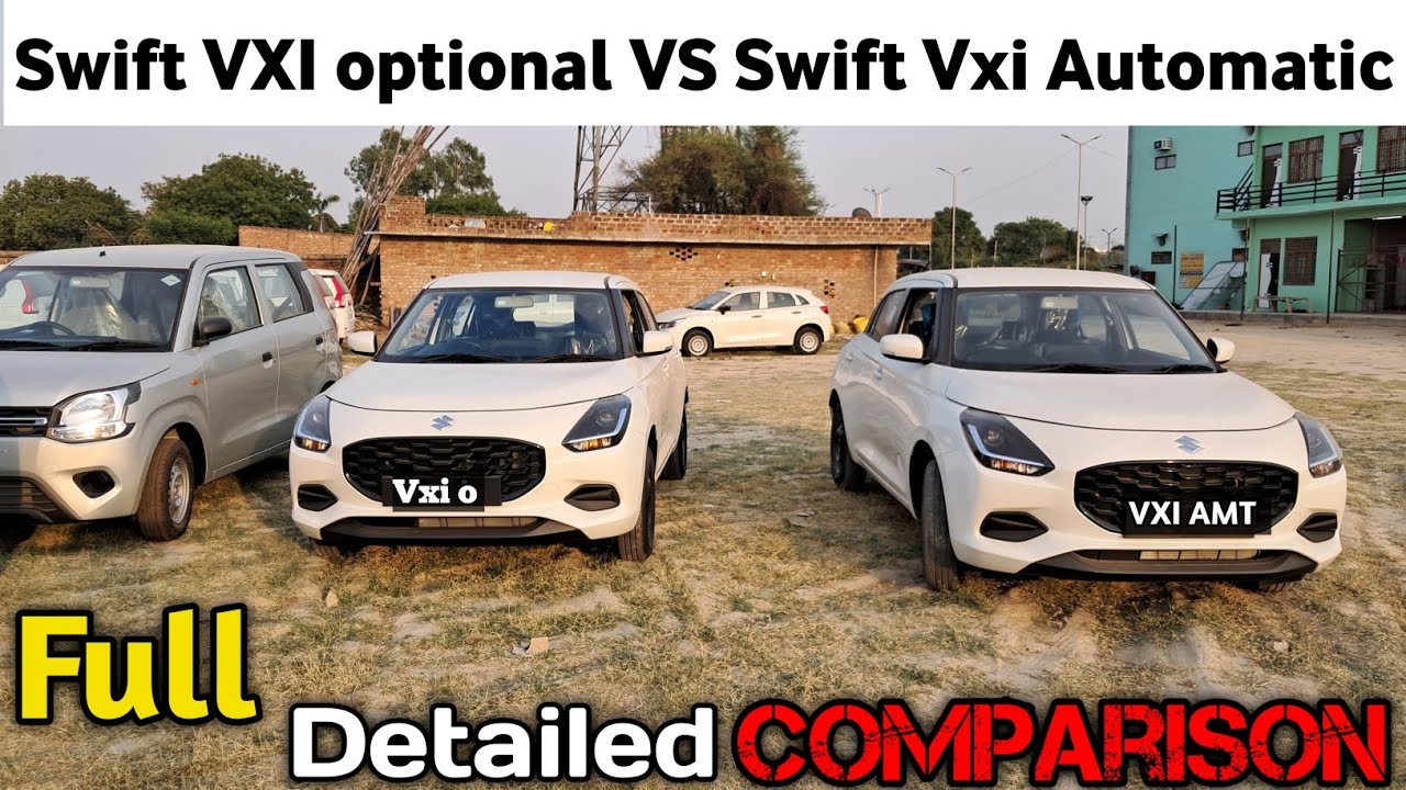 2024 Maruti Suzuki Swift Vxi AMT VS Swift VXI Optional Comparison 2024-maruti-suzuki-swift-vxi-amt-vs-swift-vxi-optional-comparison